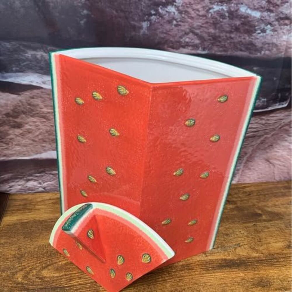 Vintage Department 56 Watermelon Cookie Jar